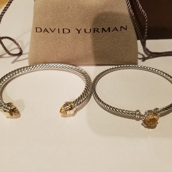 SOLD!! David Yurman Chatelaine, Cable Monganite Bracelets - Picture 8 of 8